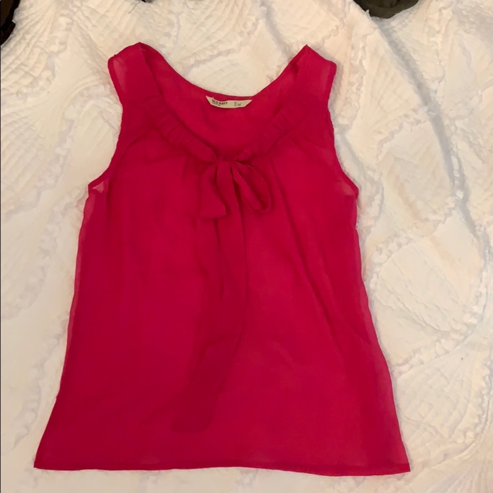 Hot pink tank